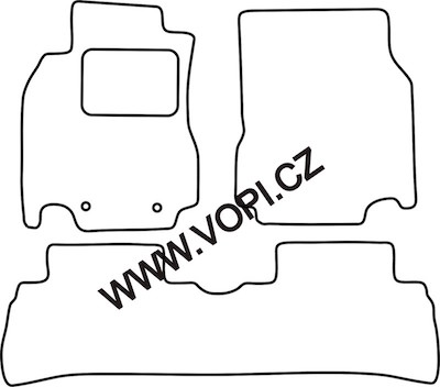 Autokoberce Nissan Cube 01/2010 - 2012 Carfit (3259)